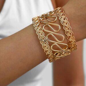 Zara Golden Cuff Bracelet